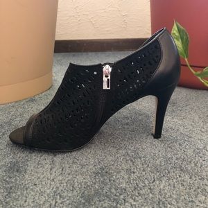 Black Calvin Klein Open Toe Heels